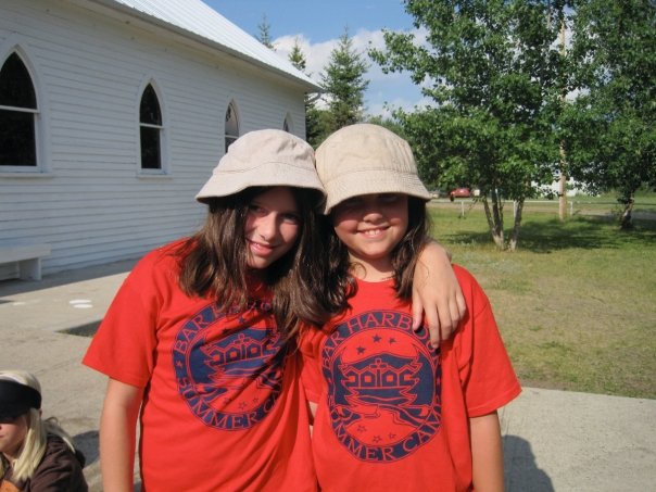 two smiling campers