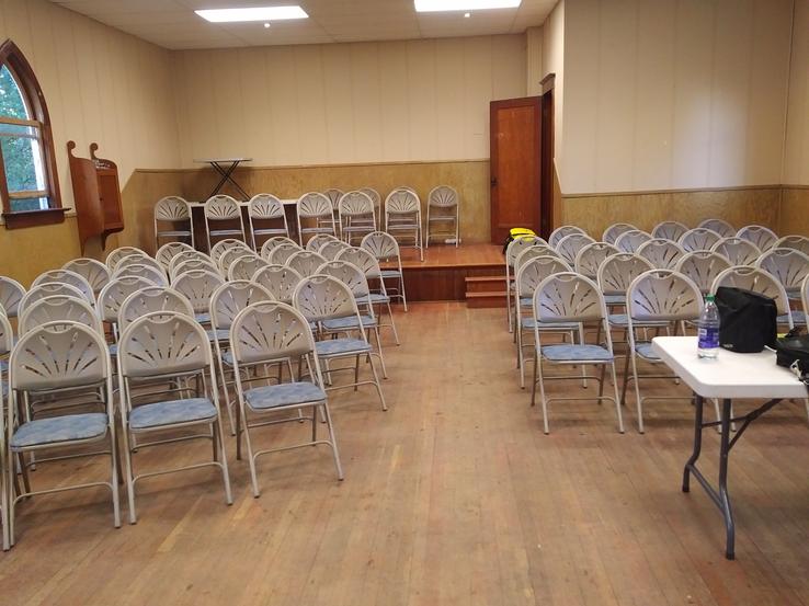 chairs in a hall